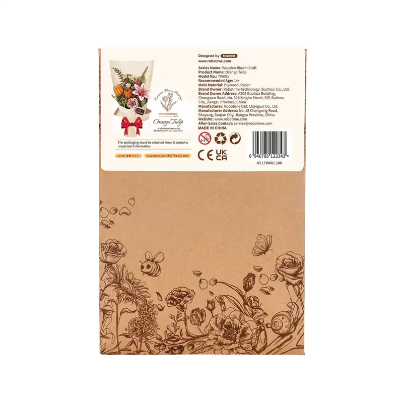 Kit bouquet de fleurs en bois DIY