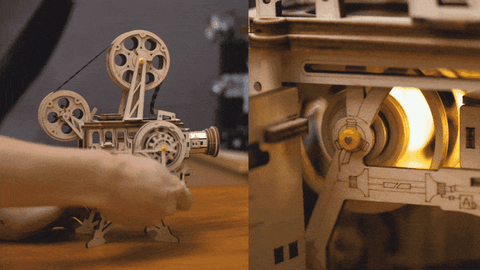 Puzzle 3D en Bois Projecteur De Cinéma