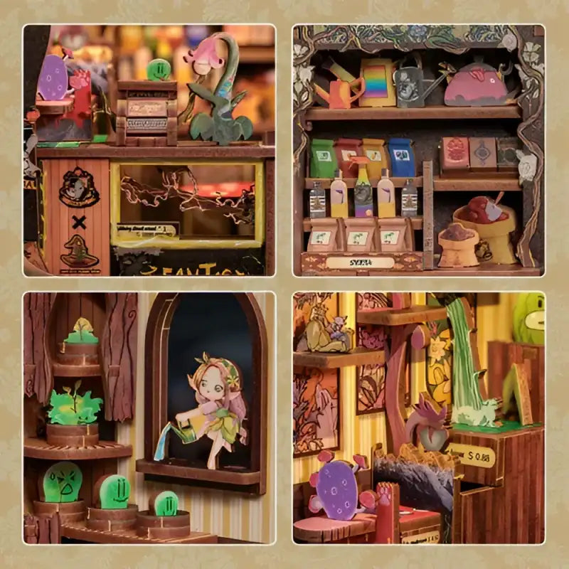 Book Nook Fantacy Plant Shop