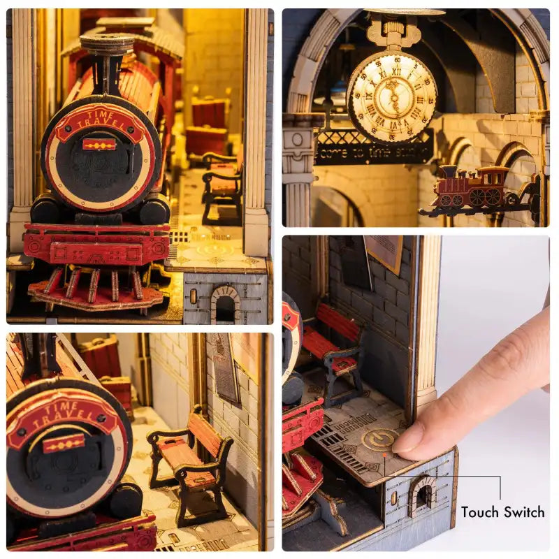 Book Nook La Machine a Remonter Le Temps ( Inspiré du Train de Jacobite )