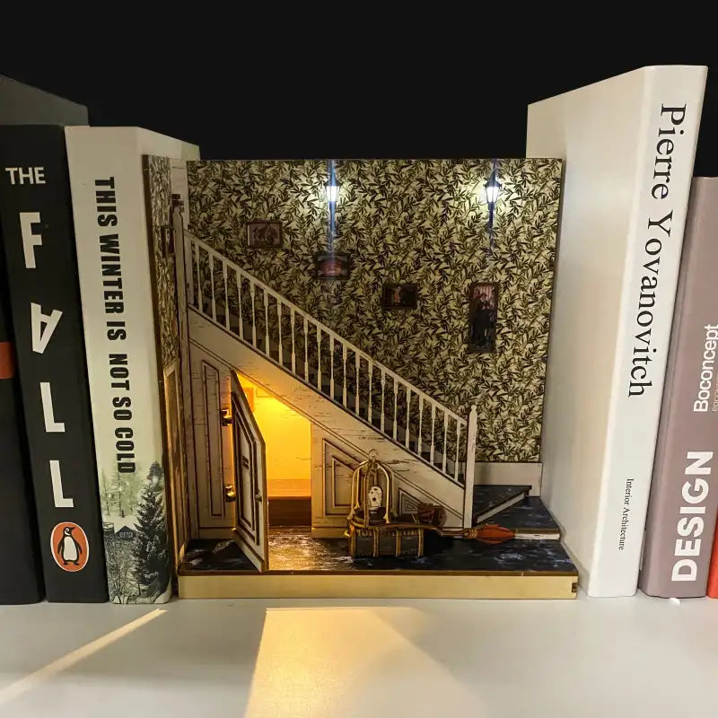 Book Nook Placard sous l'escalier