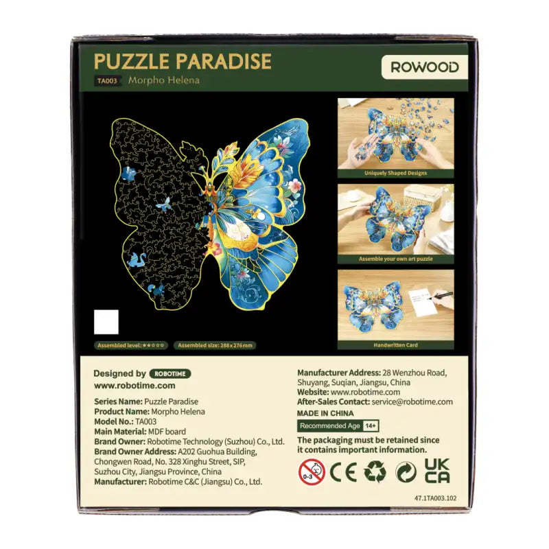 Jigsaw Puzzle L'envol du Papillon