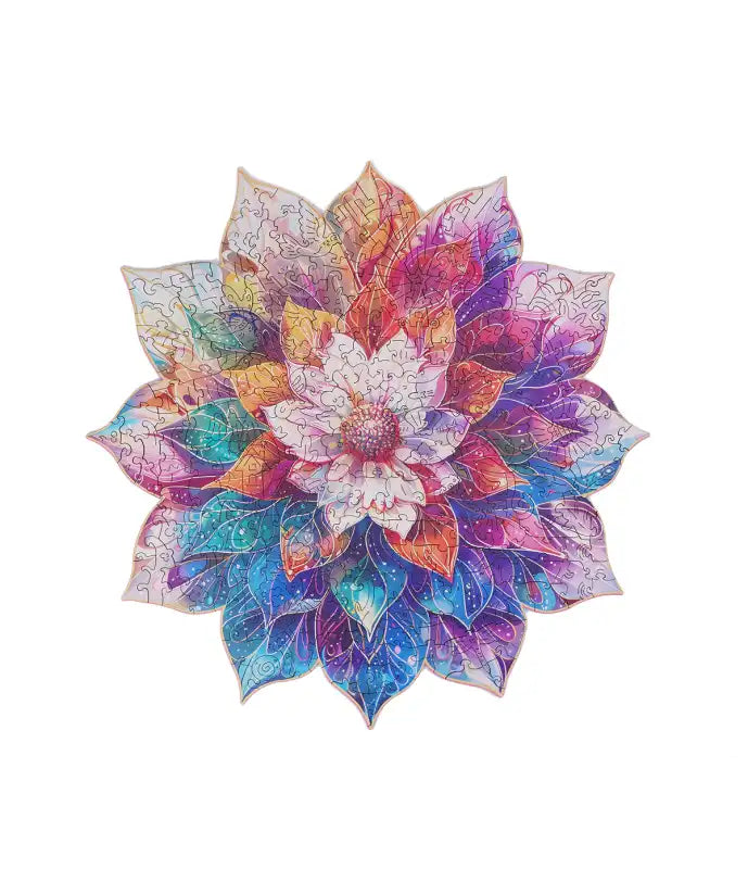 Jigsaw Puzzle Mystic Mandala Flower