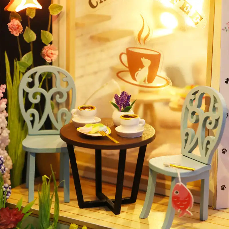 Maison Miniature Café des chats