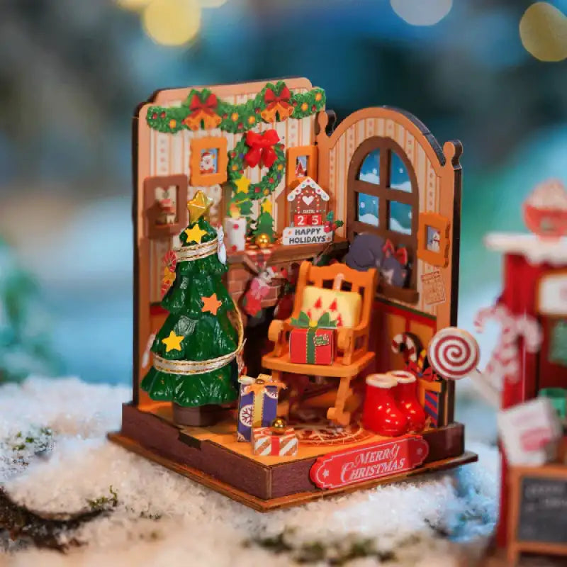 Maison Miniature Christmas Fireplace