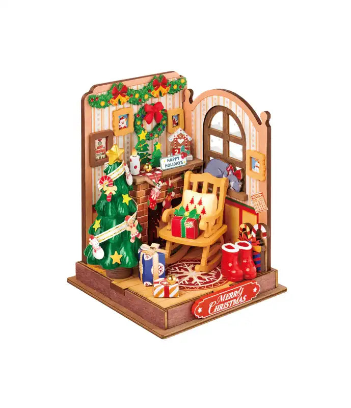Maison Miniature Christmas Fireplace