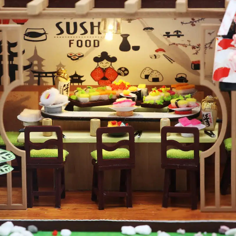 Maison Miniature Japanese Sushi Bar