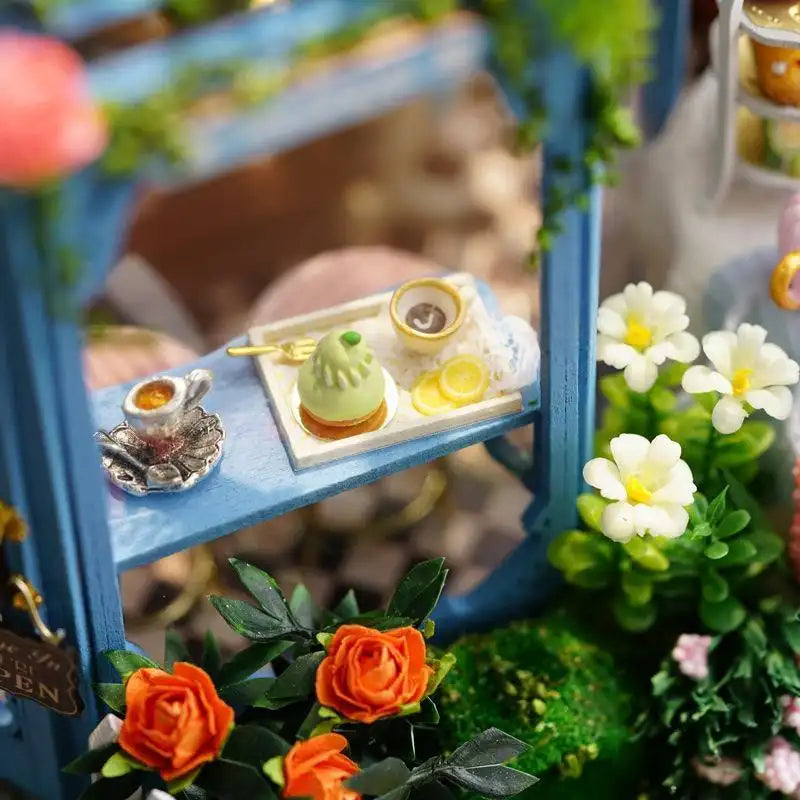 Maison Miniature le salon de thé de Rose