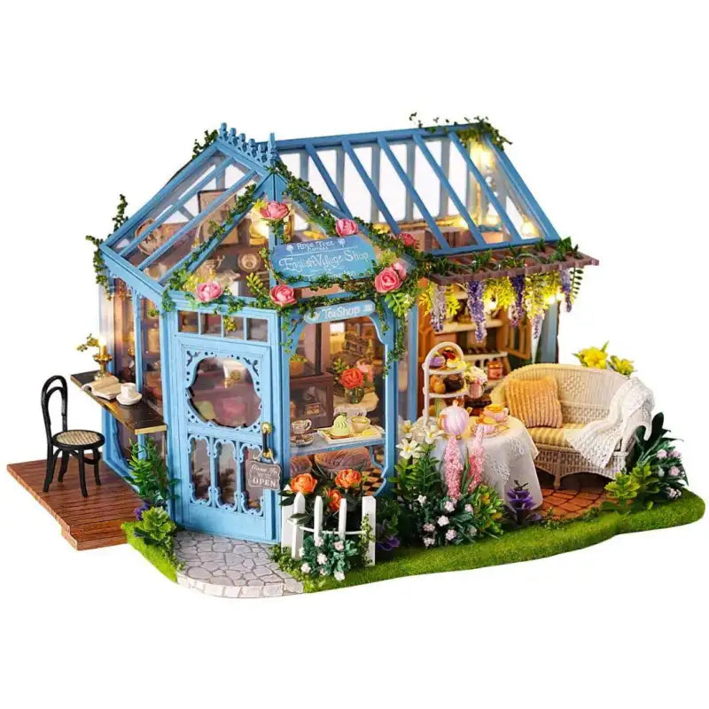 Maison Miniature le salon de thé de Rose