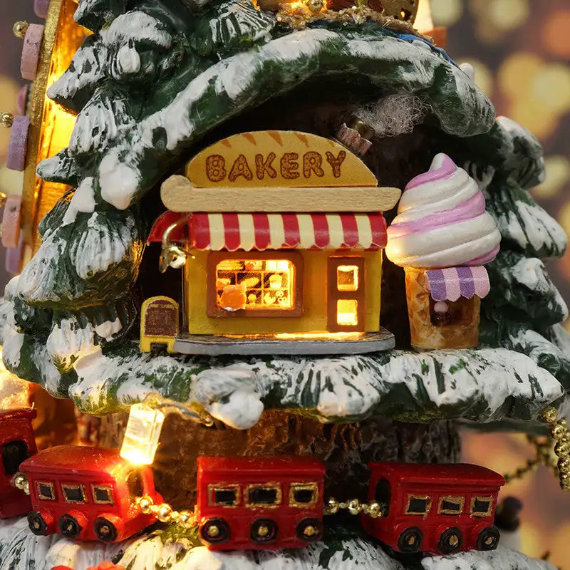 Maison Miniature Merveilles Enneigées