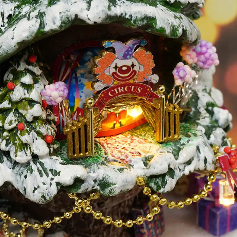 Maison Miniature Merveilles Enneigées