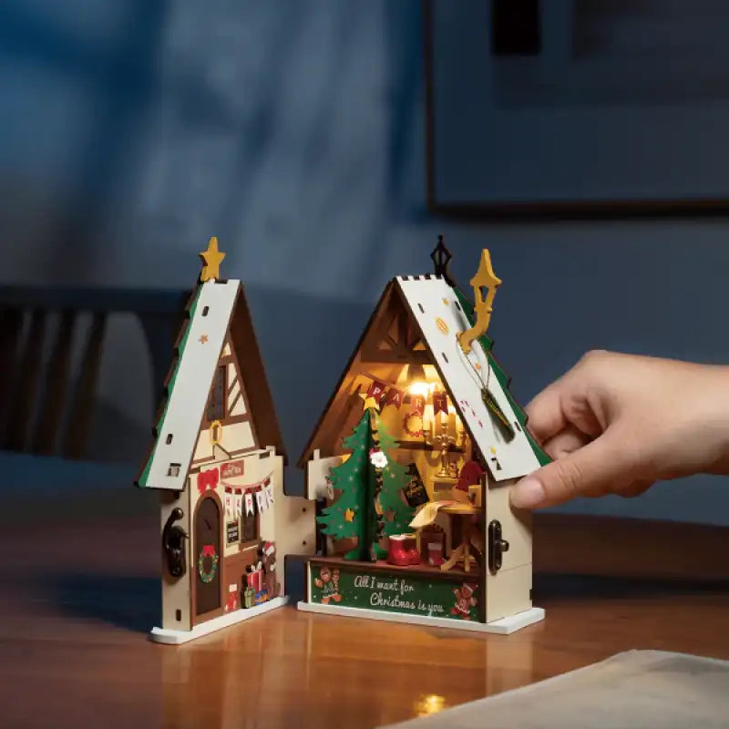 Maison Miniature Twinkling Christmas House