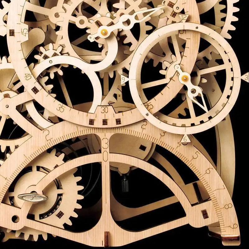 Puzzle 3D Bois Horloge Mécanique "La Pendule"