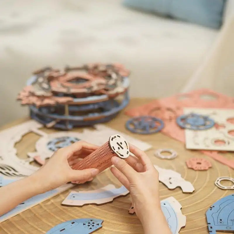 Puzzle 3D Bois Horloge Mécanique Renaissance