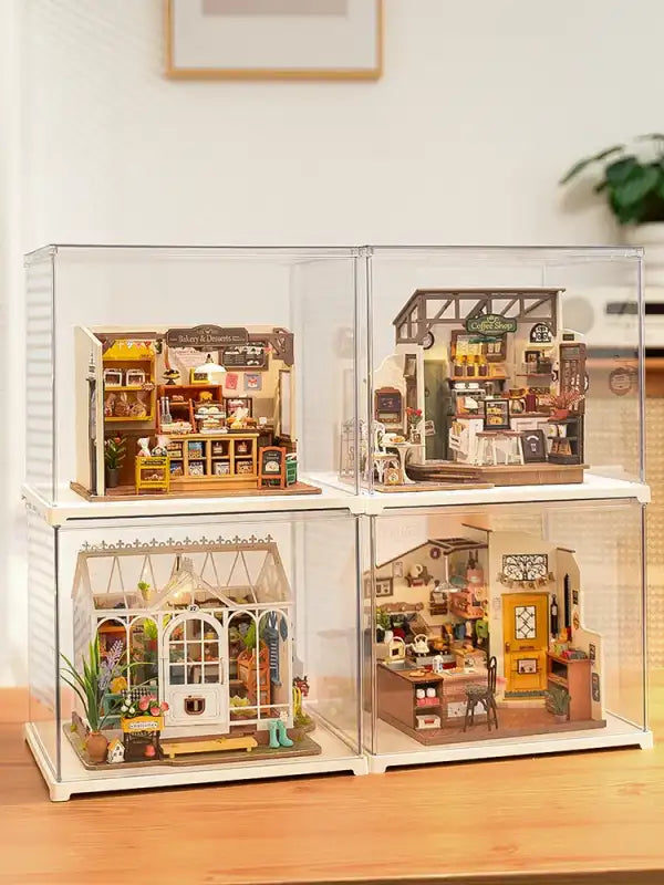 Vitrine pour maison miniature